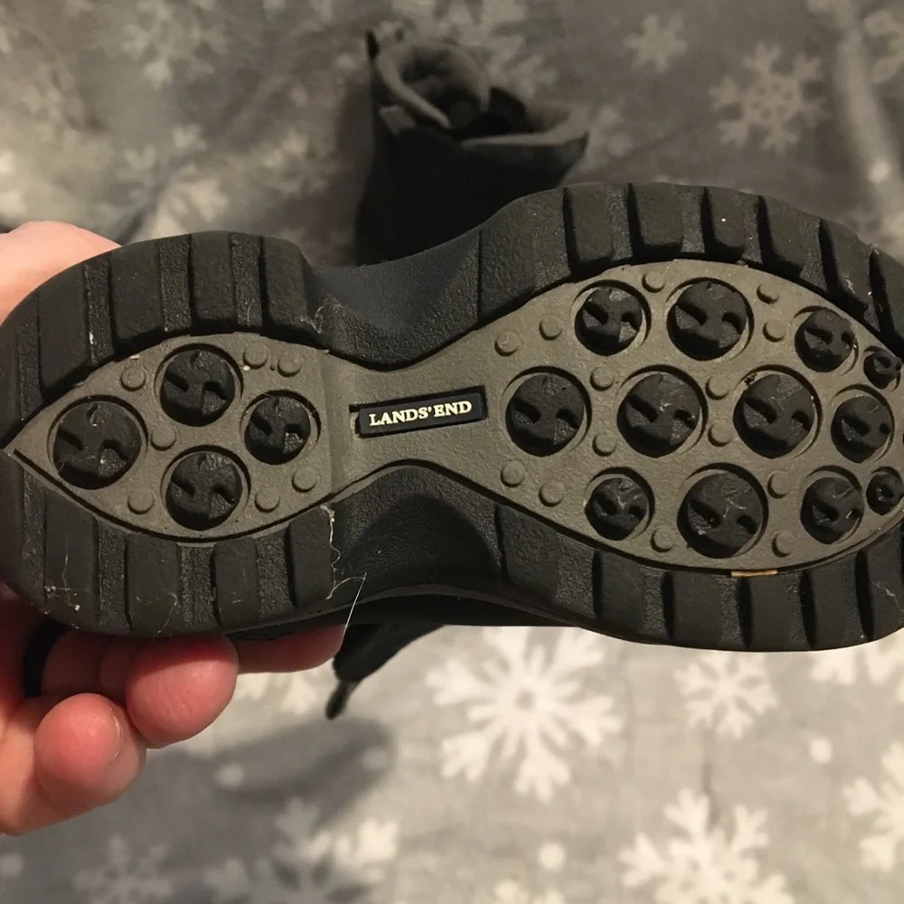 Lands End Black Boots